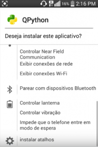 Internet gratis con Qpython