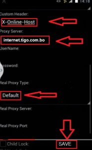 Internet Psiphon en Tigo gratis Bolivia