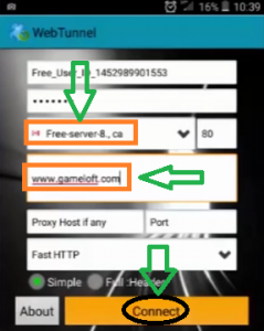 Web Tunnel Honduras internet gratis