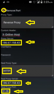 Configuración Claro