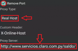 proxy server Claro