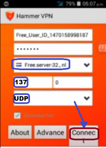 Hammer vpn android
