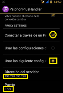 Psiphon 3G o 4G Claro