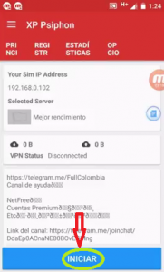 Psiphon XP Netfree ilimitado