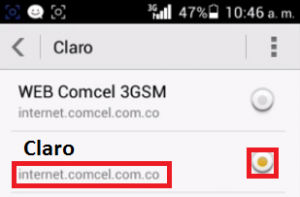 Datos gratis 3G Claro