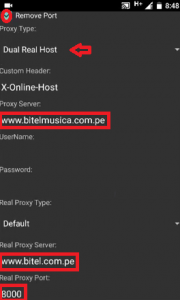 Proxy y APN nuevo para Bitel