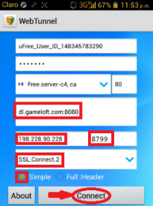 Host Claro wap internet gratis