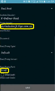 Host ilimitados para Tigo Lte